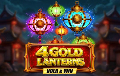 4 Gold Lanterns Hold & Win